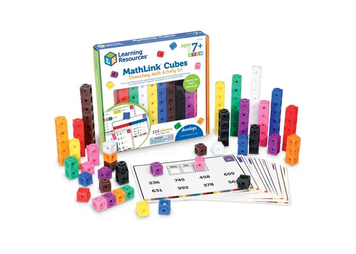 Learning Resources MathLink ® Cubes Elementary Math Activity Set