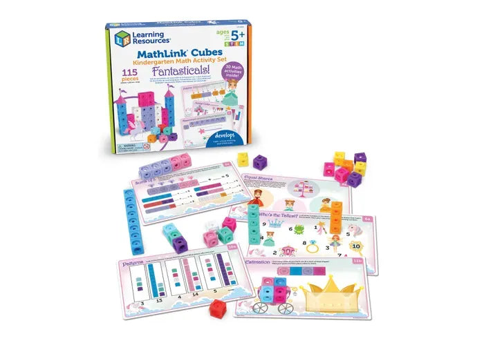 Learning Resources MathLink ® Cubes Kindergarten Math Activity Set: Fantasticals!