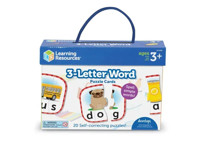 Learning Resources 3-Letter Word Puzzle Cards
