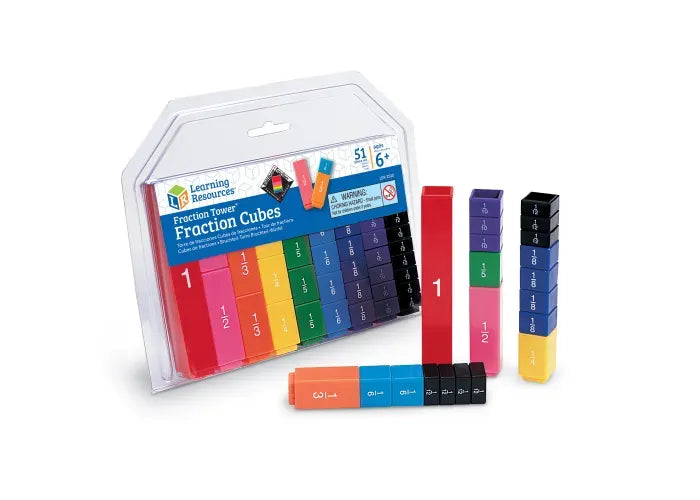 Learning Resources Fraction Tower ® Fraction Cubes