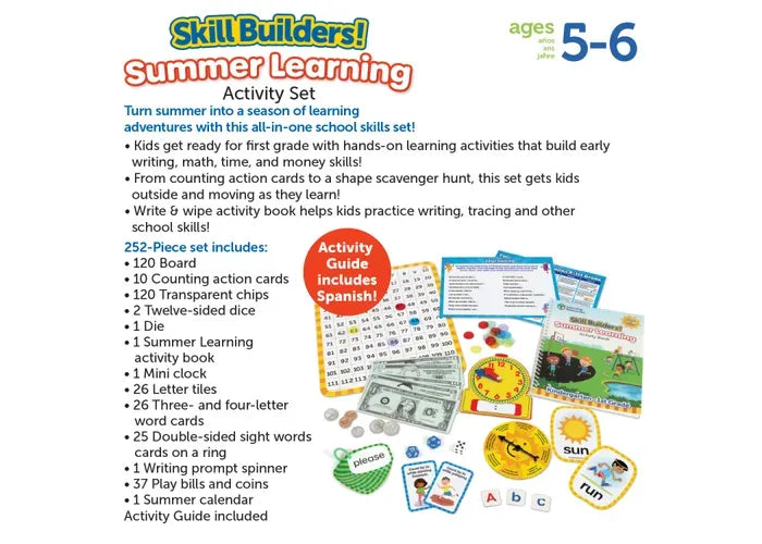 Learning Resources Skill Builders! Summer Learning Activity Set - K to 1st