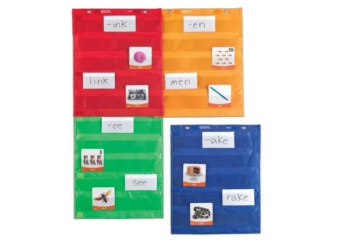 Learning Resources Magnetic Pocket Chart Squares, Set of 4