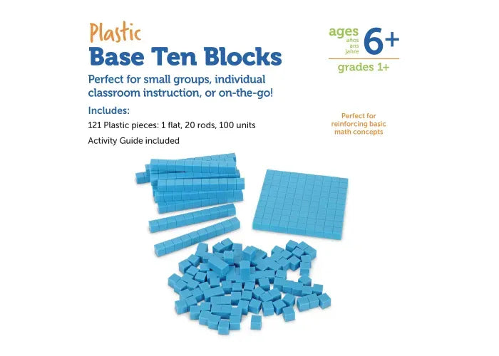 Learning Resources Base Ten Blocks Smart Pack, Set of 121