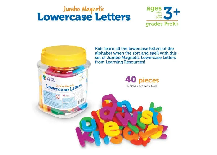 Learning Resources Jumbo Lowercase Magnetic Letters