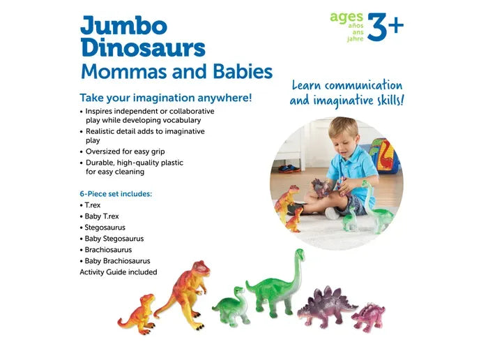 Learning Resources Jumbo Dinosaurs - Mommas and Babies