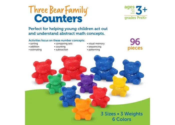 Learning Resources Three Bear Family ® Counters, Set of 96