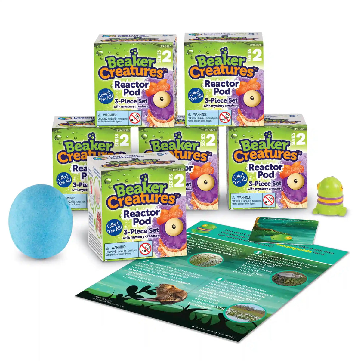 Learning Resources Beaker Creatures ® 6-Pack Reactor Pods, Series 2