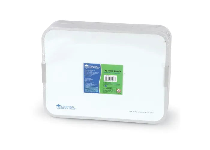 Learning Resources Magnetic Double-Sided Dry-Erase Boards, Set of 10