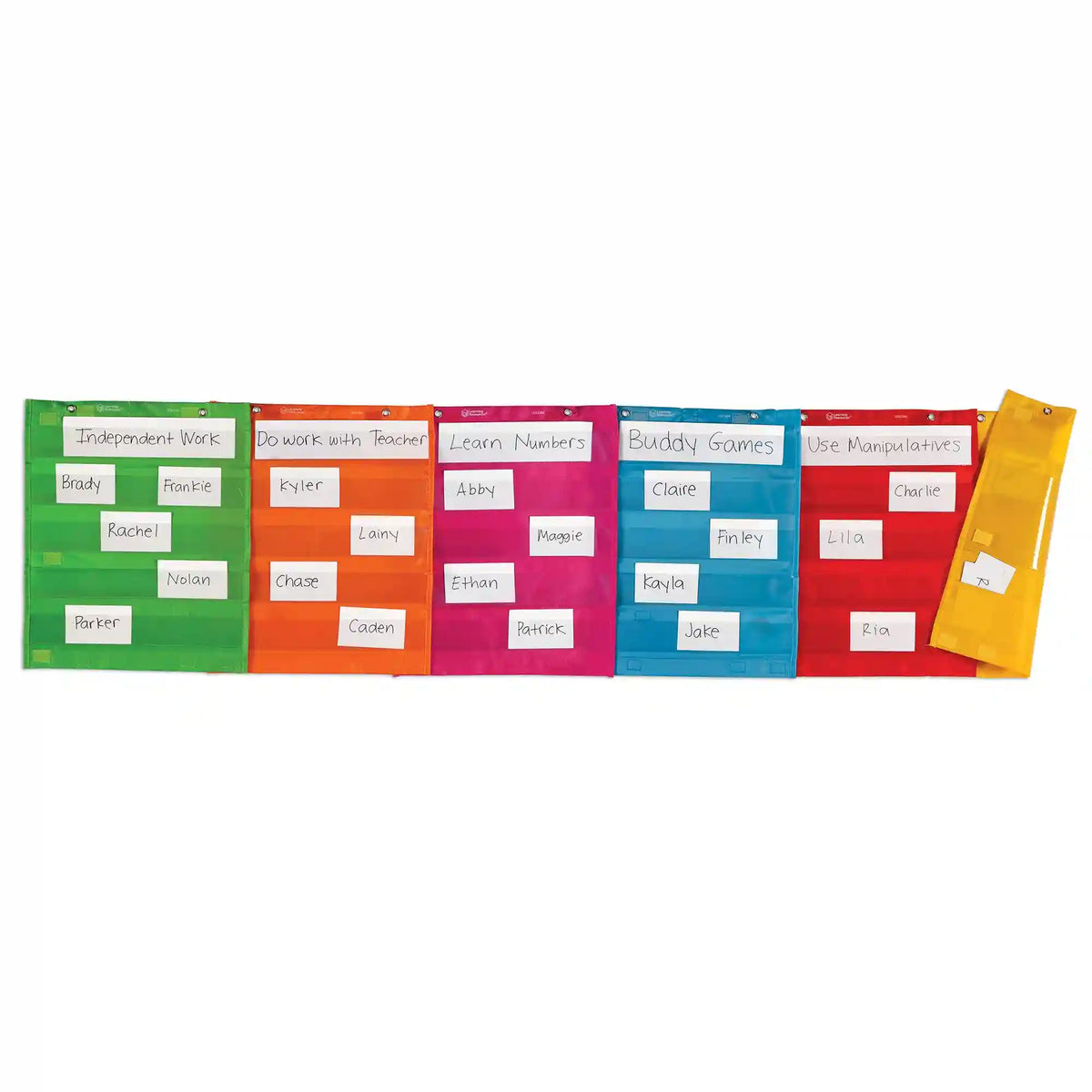 Learning Resources Magnetic Pocket Chart Squares, Set of 6