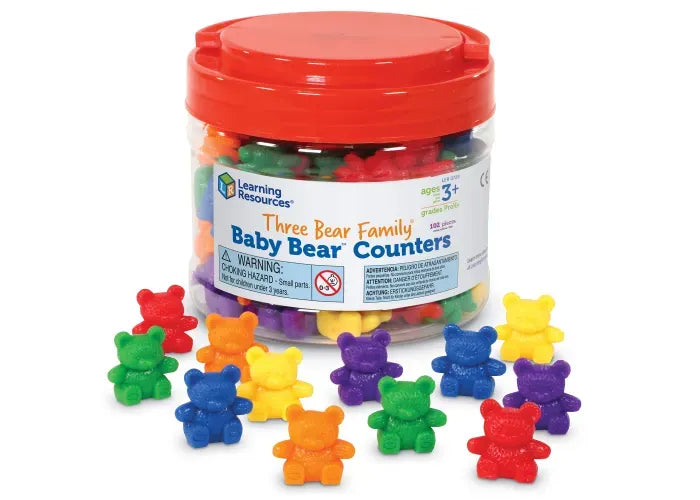 Learning Resources Three Bear Family ® Baby Bear ™ Counters, Set of 102