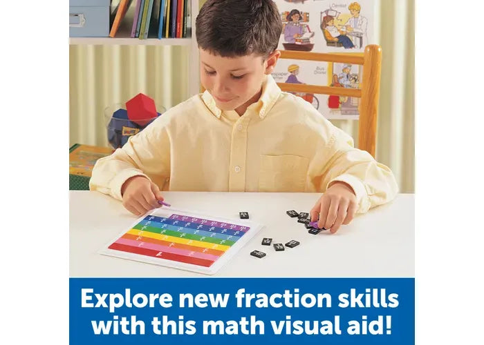 Learning Resources Rainbow Fraction ® Tiles with Tray