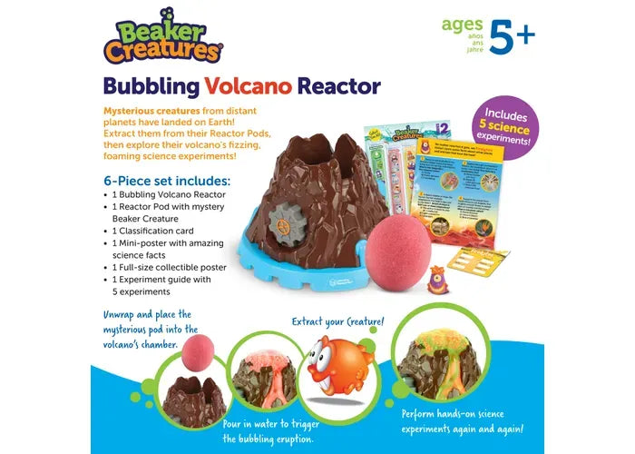 Learning Resources Beaker Creatures ® Bubbling Volcano Reactor ™