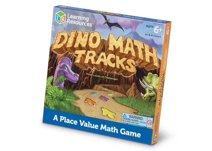 Learning Resources Dino Math Tracks ® Place Value Game
