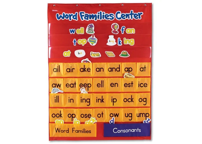 Learning Resources Word Families & Rhyming Center Pocket Chart