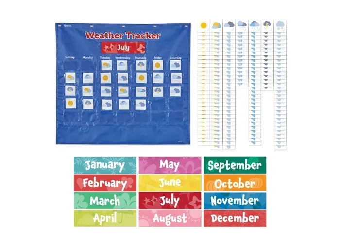 Learning Resources Weather Tracker Pocket Chart