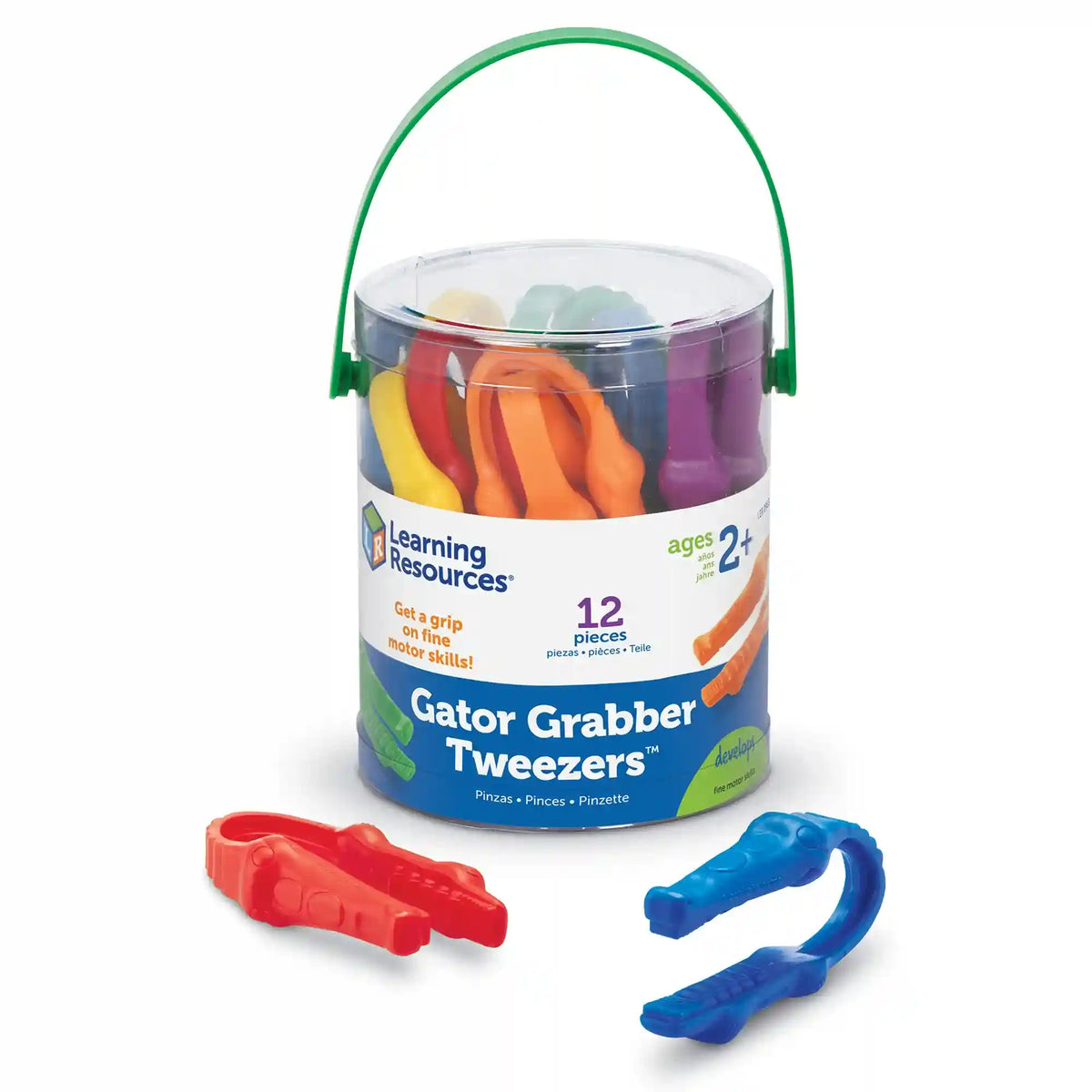 Learning Resources Gator Grabber Tweezers ™ , Set of 12