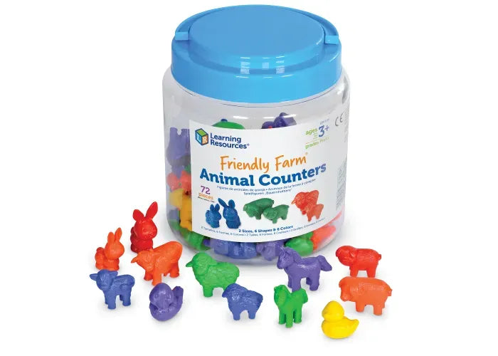 Learning Resources Friendly Farm ® Animal Counters, Set of 72