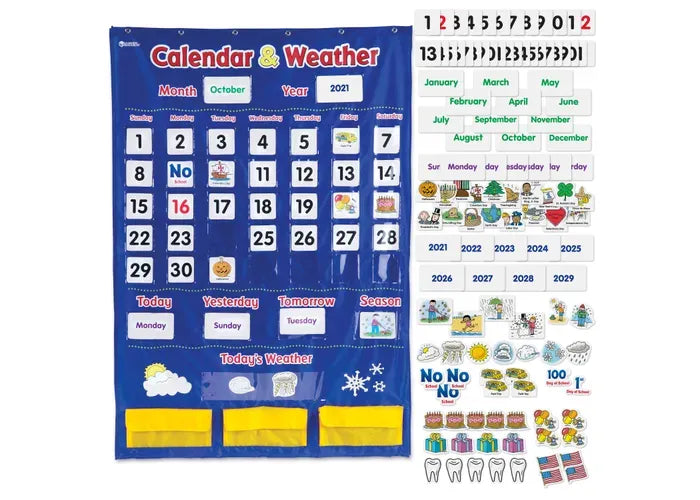 Learning Resources Calendar & Weather Pocket Chart