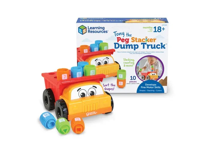Learning Resources Tony the Peg Stacker Dump Truck