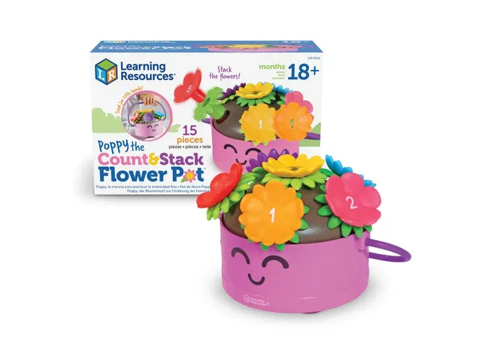 Learning Resources Poppy the Count & Stack Flower Pot ™