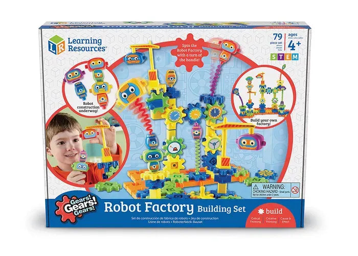 Learning Resources Gears! Gears! Gears! ® Robot Factory Building Set