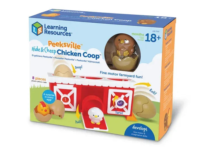 Learning Resources Peeksville ® Hide & Cheep Chicken Coop ™