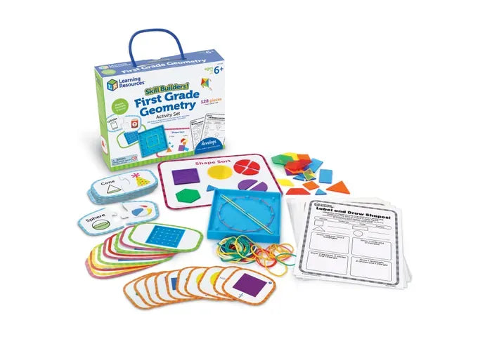 Learning Resources Skill Builders! First Grade Geometry Activity Set