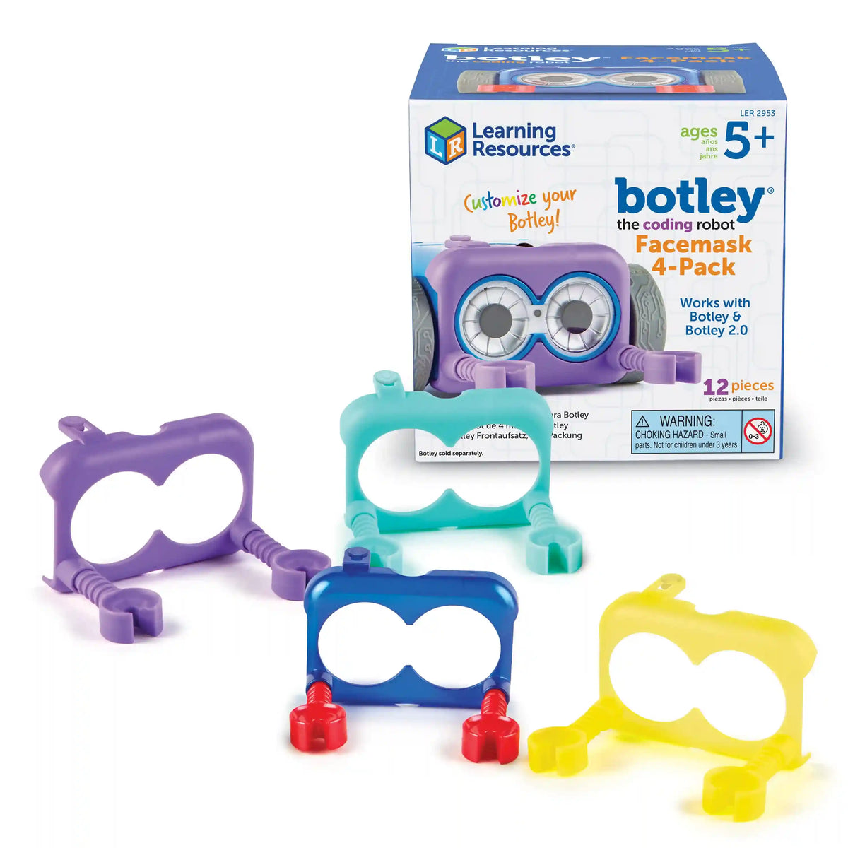 Learning Resources Botley ® the Coding Robot Facemask 4-Pack