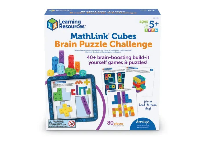 Learning Resources MathLink ® Cubes Brain Puzzle Challenge