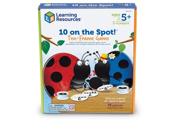 Learning Resources 10 On the Spot! Ten-Frame Game