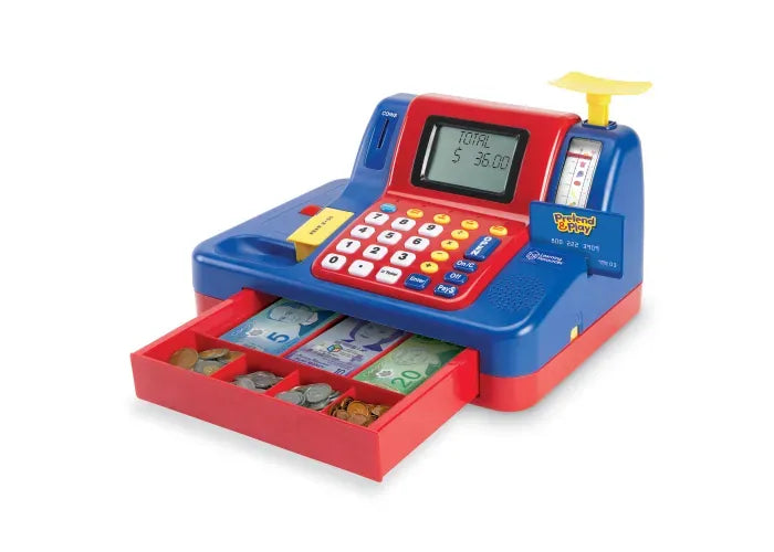 Learning Resources Pretend & Play ® Teaching Cash Register with Canadian Currency