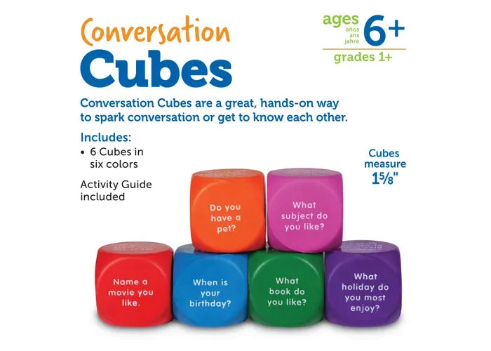 Learning Resources Conversation Cubes