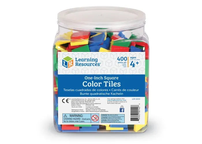 Learning Resources Square Color Tiles, Set of 400
