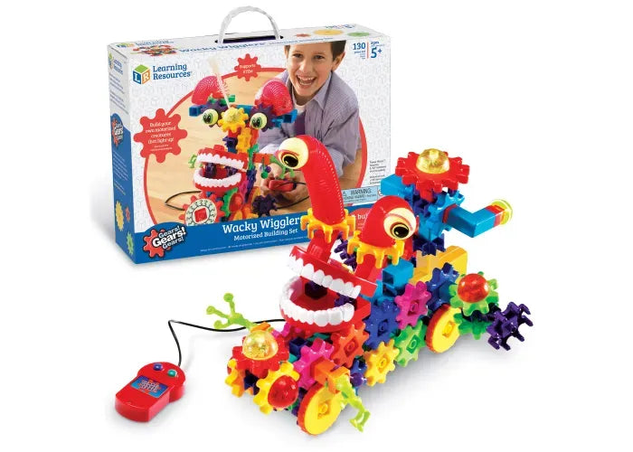 Learning Resources Gears! Gears! Gears! ® Motorized Wacky Wigglers ® Building Set