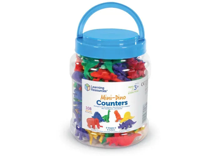 Learning Resources Mini Dino Counters, Set of 108