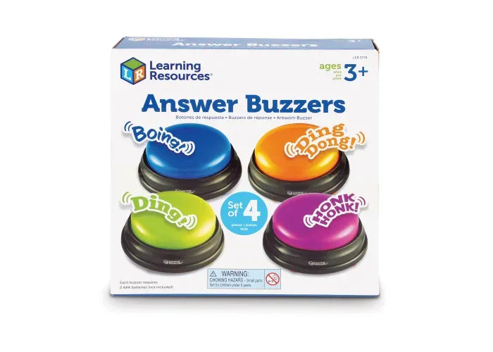 Learning Resources Answer Buzzers, Set of 4
